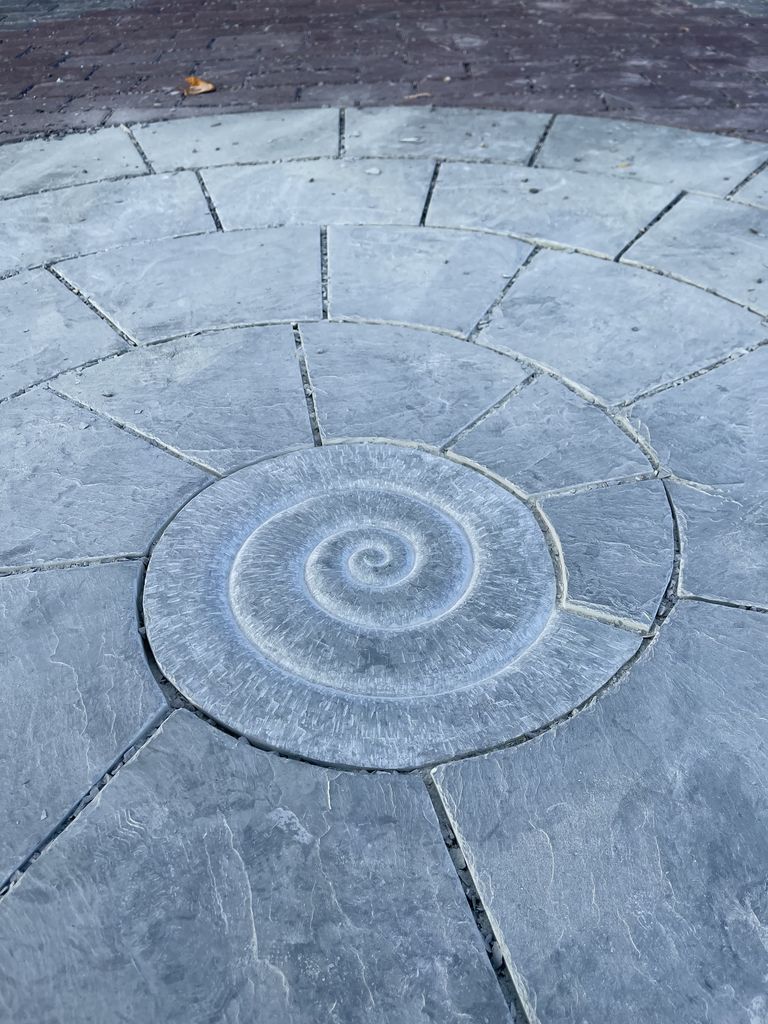 Close up of slate flooring at Slate Quarry Park 